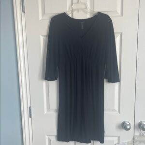 Soma Elegant Black Midi Dress